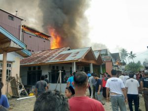 Polisi Belum Pastikan Penyebab Kebakaran Tujuh Rumah di Parigi Moutong