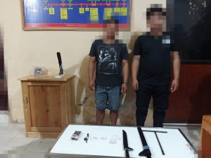 Bawa Sajam dan Narkoba, Dua Pria di Palu Diamankan