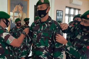 12 Anggota Kodim 1311 Morowali Naik Pangkat