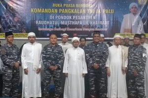 Danlanal Palu Kunjungi Ponpes Raudhatul Musthafa Lil Khairaat Sigi