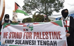 Aksi Solidaritas di Palu untuk Warga Palestina