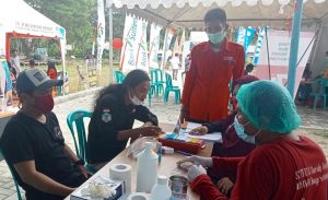 Semarak HUT PMI di Parigi Moutong, Mulai dari Aksi Donor darah Hingga Vaksinasi COVID-19