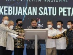 Menteri Basuki Hadiri Rakernas Kebijakan Satu Peta