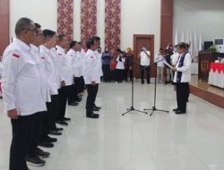 Jusuf Kalla Hadiri Pelantikan Pengurus PMI Sulteng