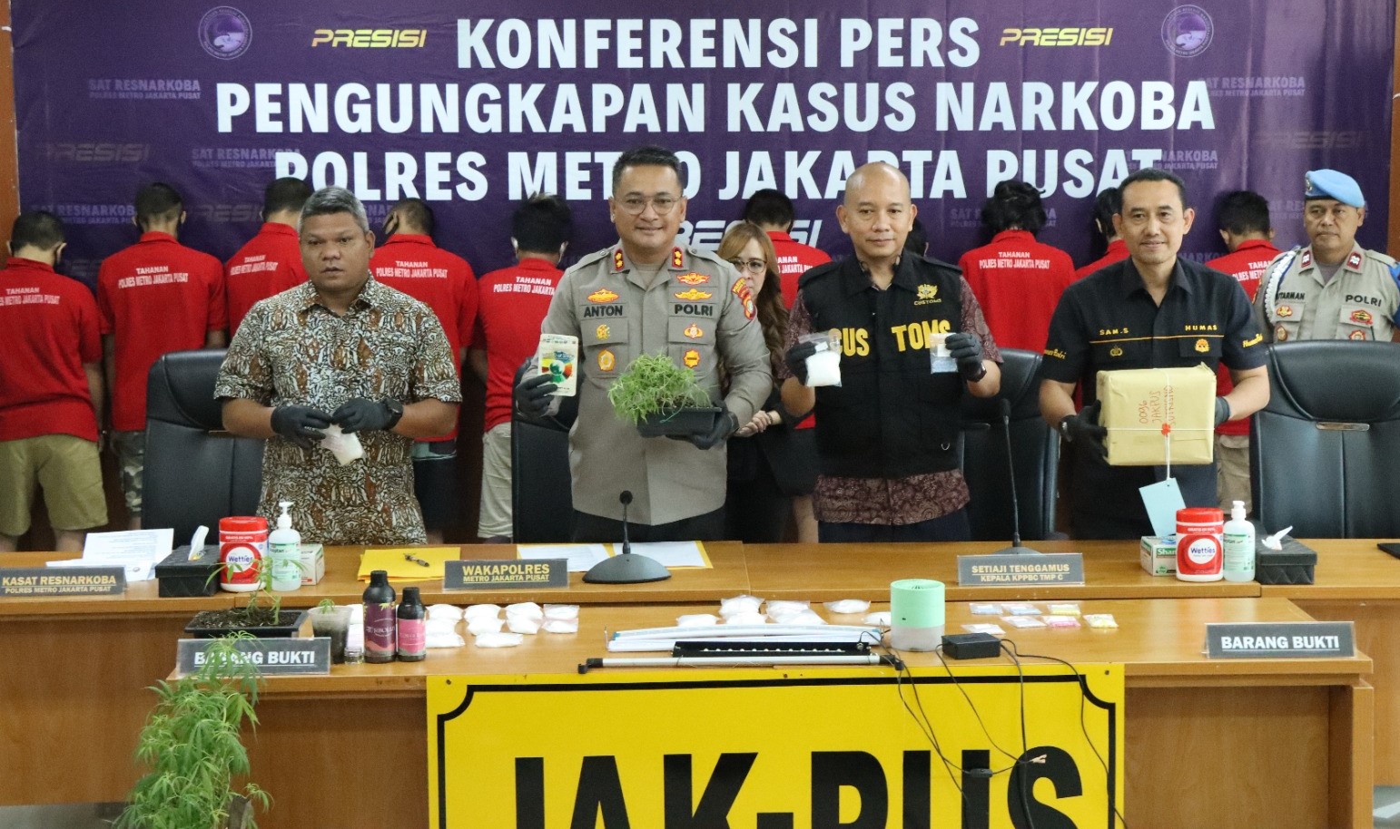Polres Metro Jakpus Tangkap 36 Terduga Pengedar Narkoba