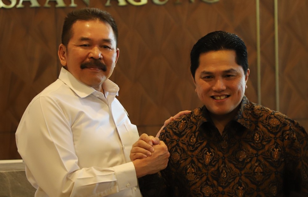 Bersih-bersih BUMN, Erick Thohir Temui Jaksa Agung