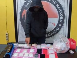 Ibu Muda di Banggai Ketahuan Menyimpan Ratusan Gram Sabu