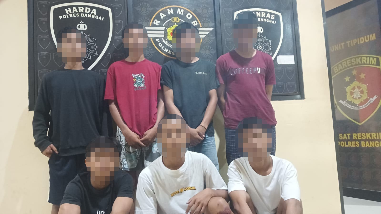 7 Pelaku Penyerangan Kelompok Pemuda di Banggai Diamankan