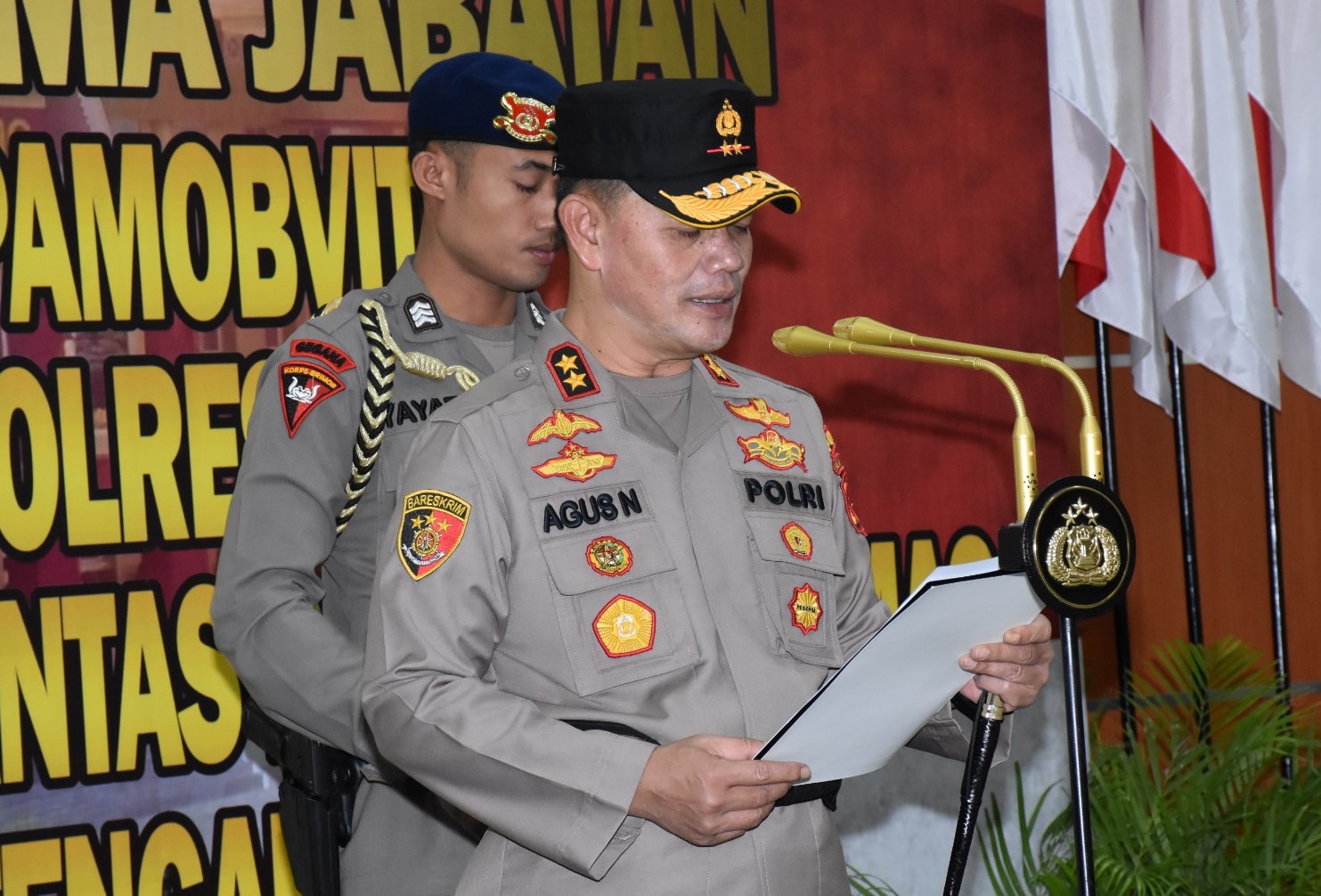 Kapolda Sulteng Pimpin Sertijab Empat PJU dan Dua Kapolres