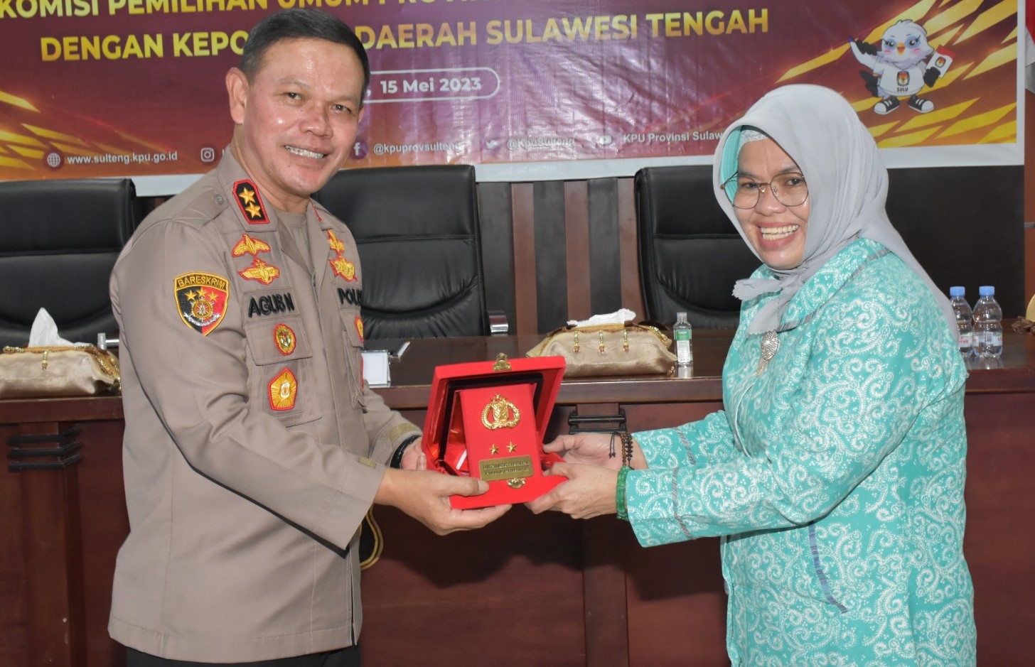 Polda Sulteng dan KPU Teken MoU Pengamanan Pemilu