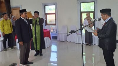 Bawaslu Morowali Melantik PAW Paswascam Bungku Selatan