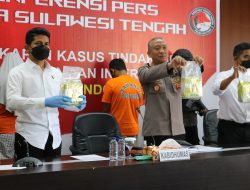Polda Sulteng Ungkap Peredaran Narkotika Jaringan Internasional