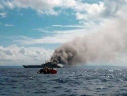 KRI Teluk Hading Terbakar, tak Ada Korban Jiwa