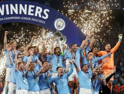 Antusiasme Pecinta Bola Datar Melihat City Treble Winners