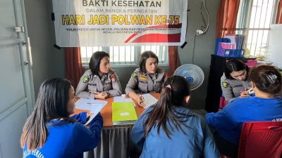 Polda Sulteng Gelar Bhakti Kesehatan di Lapas Perempuan