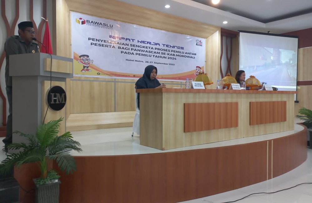 Panwascam Morowali Rapat Kerja Teknis Penyelesaian Sengketa