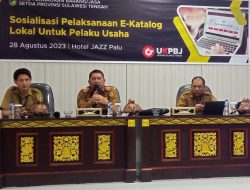 Pemprov Sulteng Sosialisasikan E-Katalog ke Pelaku Usaha Lokal