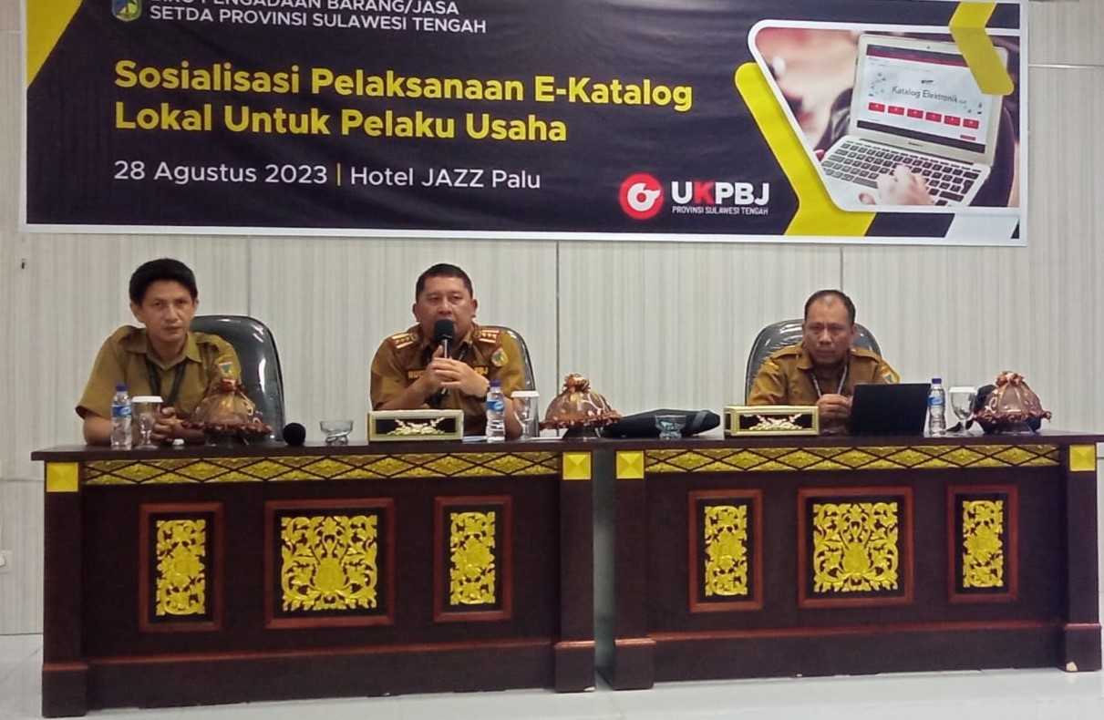 Pemprov Sulteng Sosialisasikan E-Katalog ke Pelaku Usaha Lokal