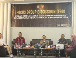 Polda Sulteng Gelar FGD Bahas Antisipasi Berita Negatif Jelang Pemilu 2024