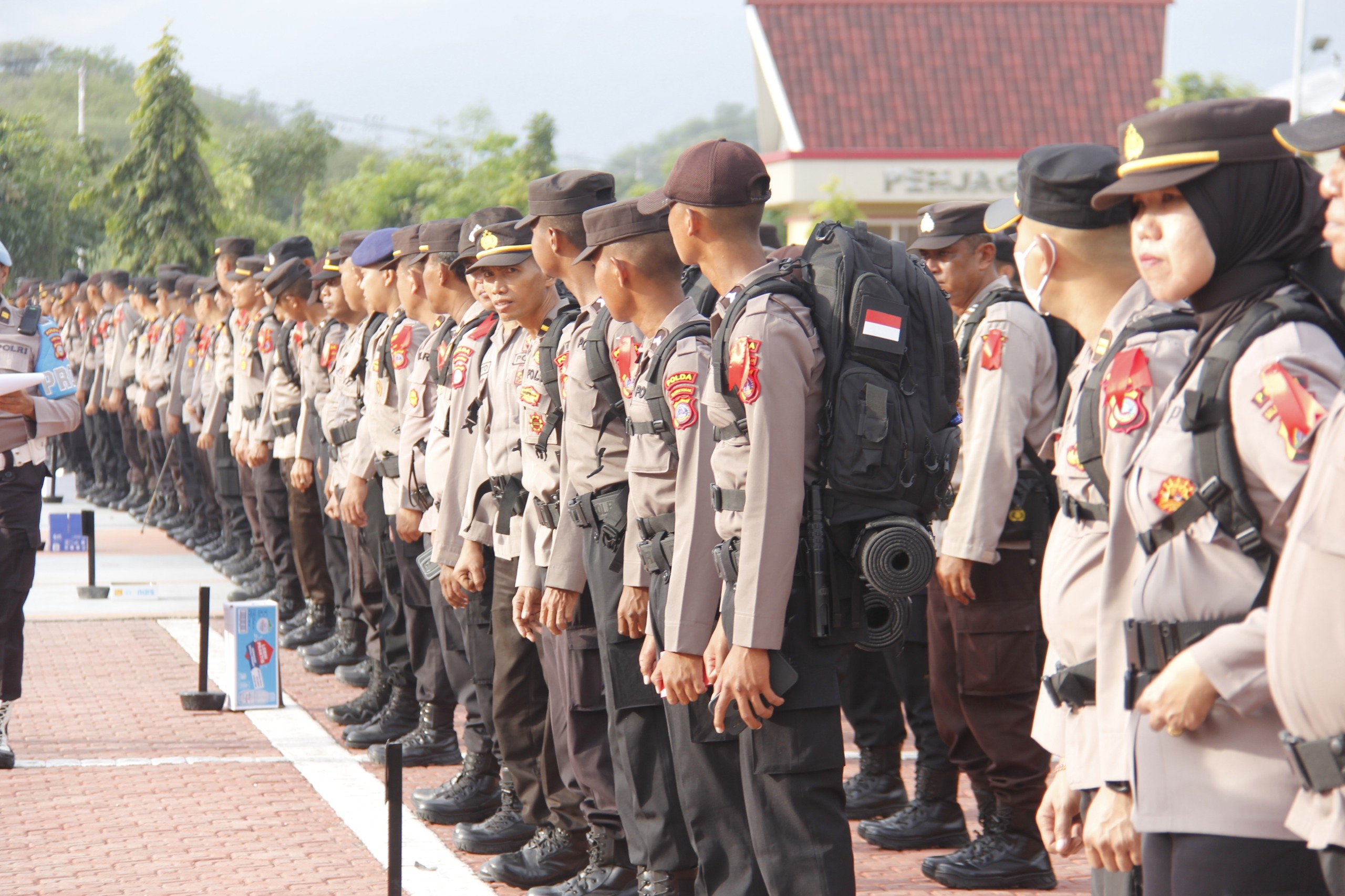 Polda Sulteng Terjunkan 902 Personel BKO Pam TPS