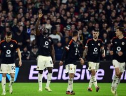 Lukaku Bawa Roma Tahan Imbang Feyenoord di Playoff Liga Europa