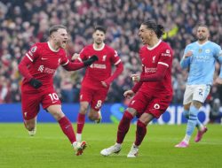 Liverpool Ditahan Imbang Man City 1-1, Arsenal Bertahan di Puncak Klasemen Liga Inggris
