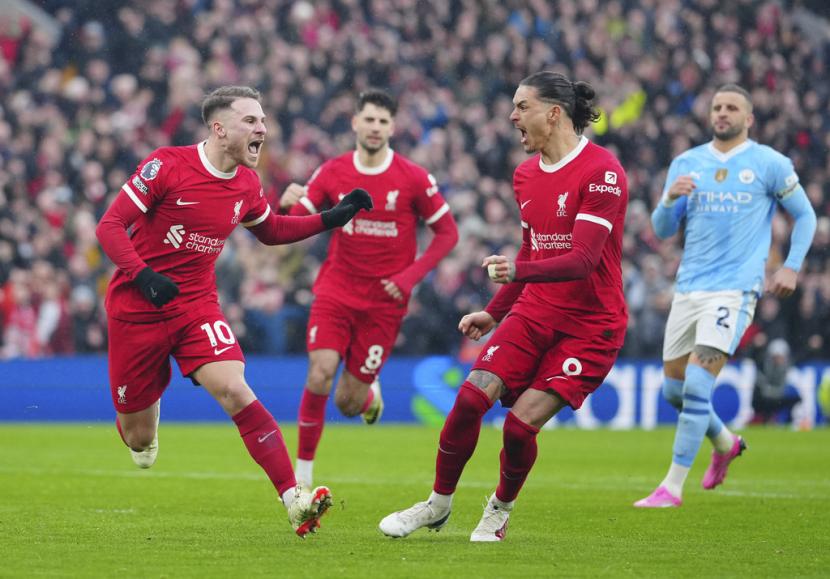 Liverpool Ditahan Imbang Man City 1-1, Arsenal Bertahan di Puncak Klasemen Liga Inggris