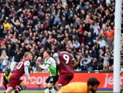Babak Pertama, Liverpool Tertinggal 0-1 dari West Ham