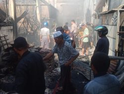 Toko Bangunan yang Terbakar di Pasar Sentral Parigi Diduga Akibat Korsleting Listrik