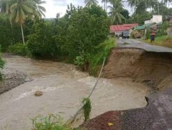 Parigi Moutong di Kepung Banjir, Jalan Penghubung Kasimbar-Tambu Putus Total