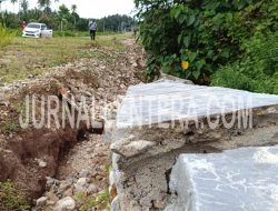 Asal-asalan Pekerjaan Peningkatan Ruas Jalan dan Talud Jalur Dua GOR Parigi Moutong