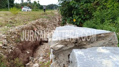 Asal-asalan Pekerjaan Peningkatan Ruas Jalan dan Talud Jalur Dua GOR Parigi Moutong