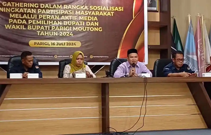 KPU Parigi Moutog Gandeng Media Sosialisasikan Tahapan Pilkada