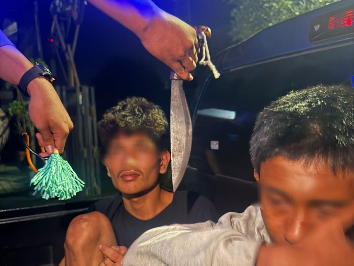 Dua Remaja Belasan Tahun dan Pria Bersenjata Tajam di Palu Diamankan Polisi