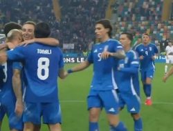 Italia Bantai Israel 4-1 di Udine dan Berkibarnya Bendera-Bendera Palestina