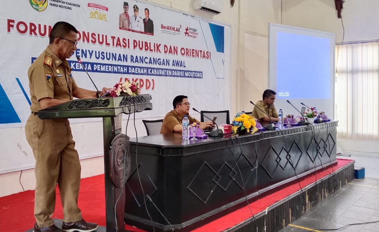 Forum Konsultasi Publik RKPD 2026 di Parigi Moutong Libatkan Pemangku Kepentingan