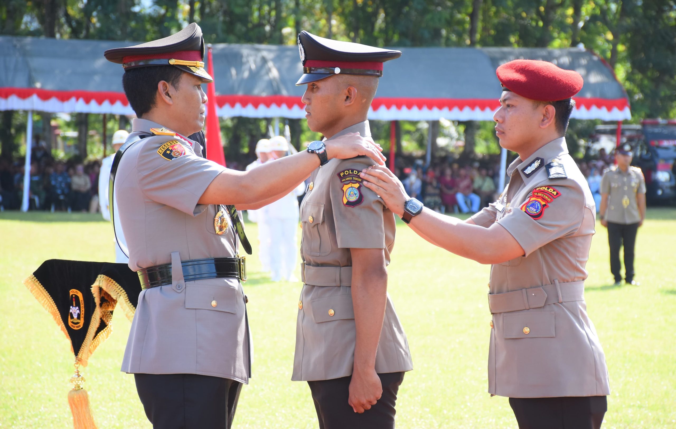 129 Siswa Calon Bintara Polri Polda Sulteng Dikukuhkan