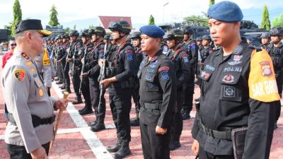 Polda Sulteng Kerahkan 2.624 Personel Gabungan di Pengamanan Nataru