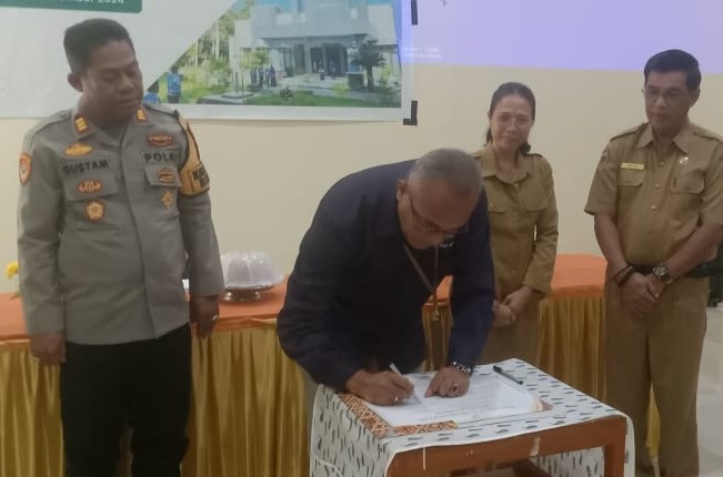 Pemda Parigi Moutong Sosialisasikan PDRB 2023 dan Pencanangan Zona Integritas