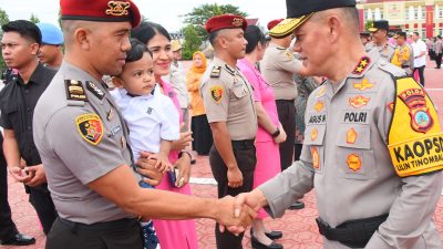 740 Personel Polda Sulteng Naik Pangkat