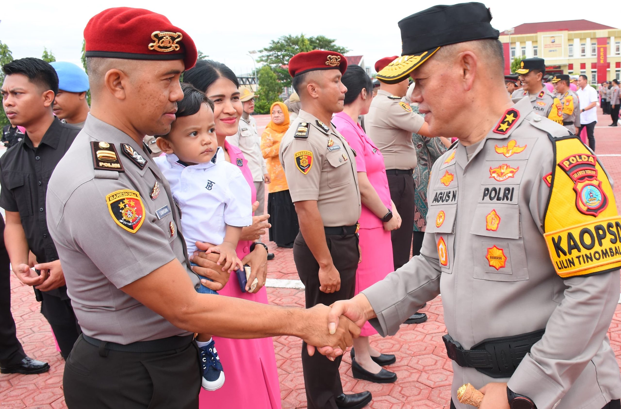 740 Personel Polda Sulteng Naik Pangkat