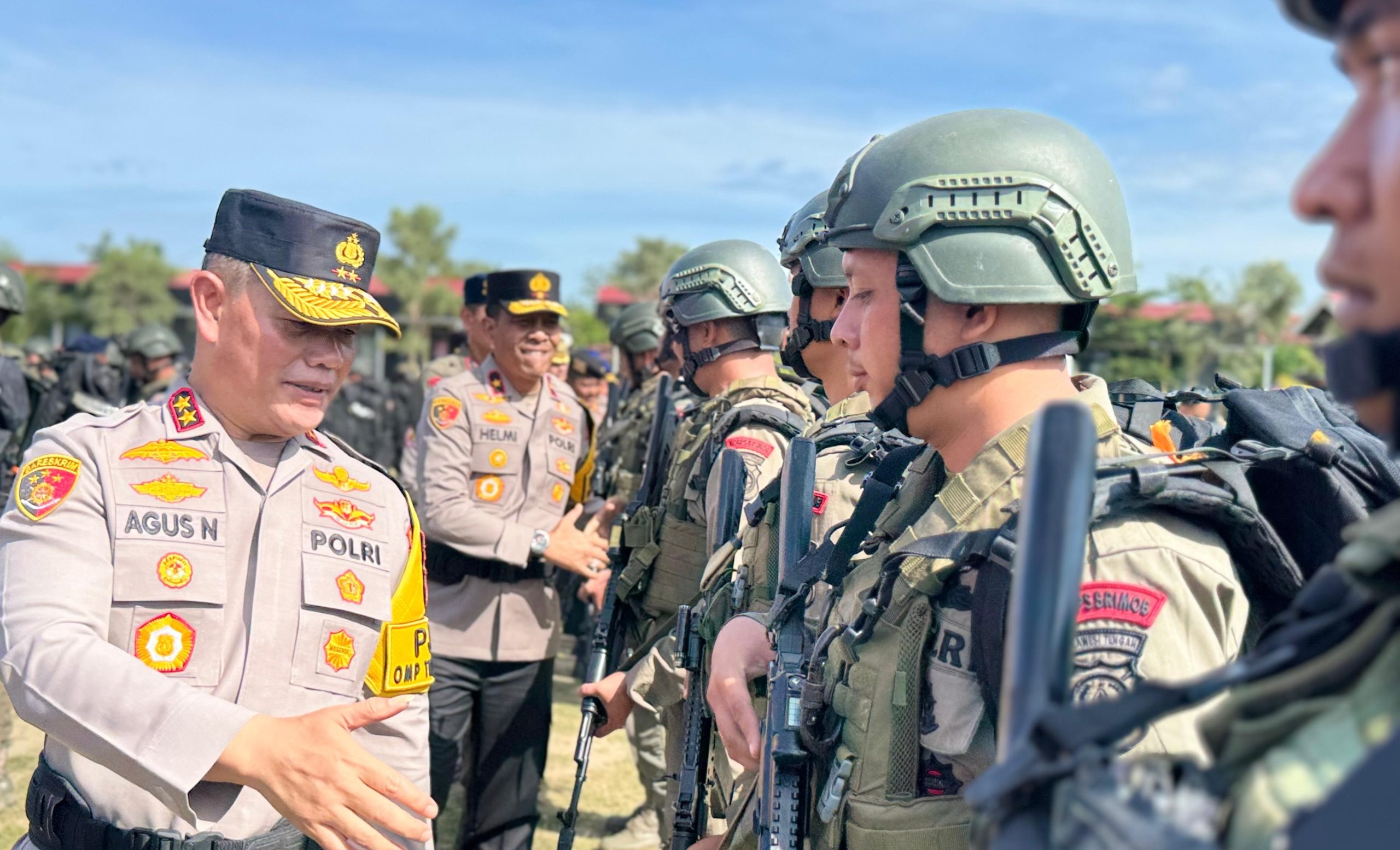 104 Personel Brimob Polda Sulteng Kembali dari Papua