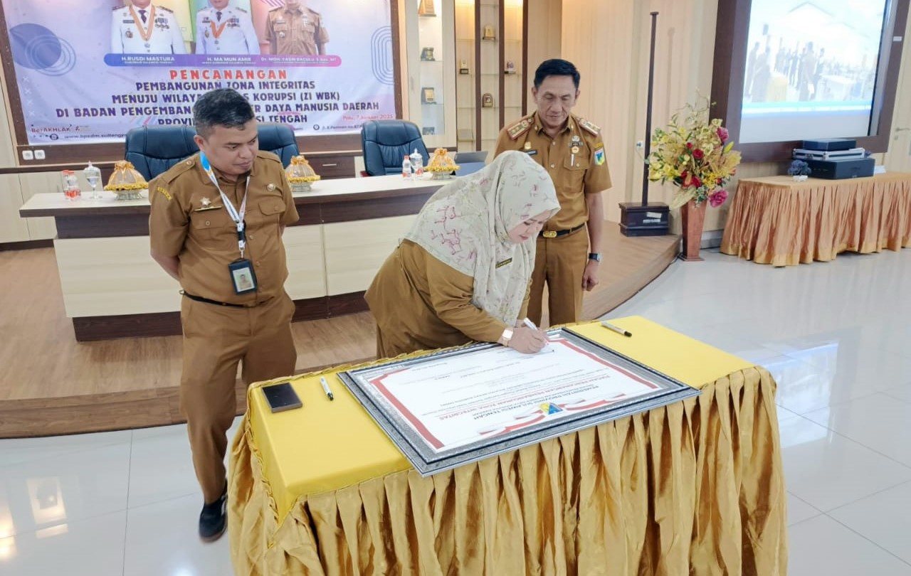 BPSDM Sulteng Canangkan Zona Integritas Menuju Wilayah Bebas Korupsi