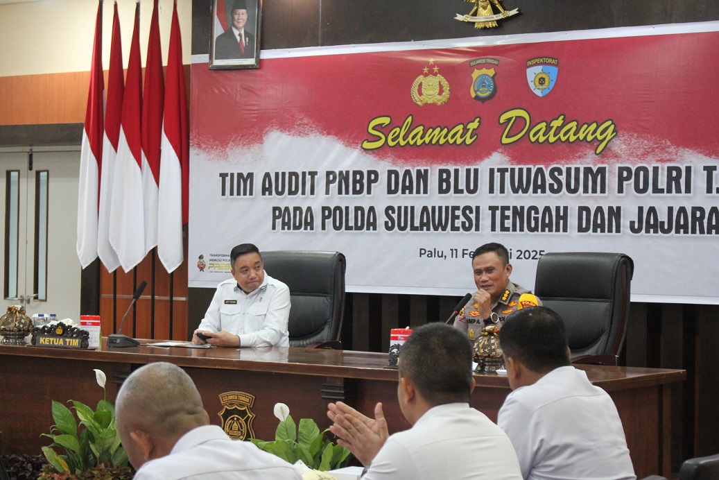 Itwasum Polri Audit Polda Sulteng