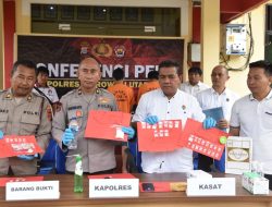 Rilis Pengungkapan Kasus Narkoba Polres Morowali Utara