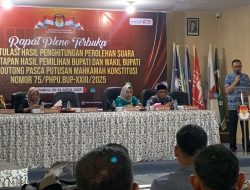 Sekda Parigi Moutong Sebut Ada Penurunan Partisipasi Pemilih di PSU Pilkada