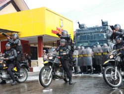 Polres Parigi Moutong Simulasikan Pengamanan Skala Besar Jelang PSU Pilkada
