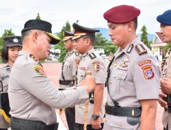 Delapan Pejabat Utama Polda Sulteng dan Lima Kapolres Jajaran Dimutasi