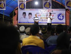 Kampanye Erwin-Sahid di Desa Tomoli Dihadiri Ribuan Massa Pendukung