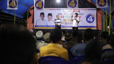 Kampanye Erwin-Sahid di Desa Tomoli Dihadiri Ribuan Massa Pendukung